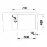 BLANCO 515044 Mosogató Metra 6 S Compact kávé excenterrel Silgranit PuraDur