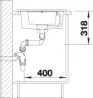 BLANCO 513473 Mosogató Metra 6 S Compact antracit excenterrel Silgranit PuraDur