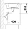 BLANCO 513053 Mosogató Metra 6 S antracit excenterrel Silgranit PuraDur