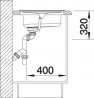 BLANCO 513310 Mosogató RONDOSET 3 1/2" csiszolt rozsdamentes acél excenter nélkü
