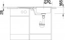 BLANCO 513310 Mosogató RONDOSET 3 1/2" csiszolt rozsdamentes acél excenter nélkü