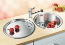BLANCO 513310 Mosogató RONDOSET 3 1/2" csiszolt rozsdamentes acél excenter nélkü