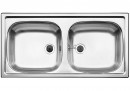 BLANCO 500372 Mosogató Top EZ 8x4 természetes fényű nemesacél excenter nélkül