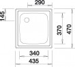 BLANCO 501065 Mosogatótálca EE 4x4 rozsdamentes acél természetes fényes, excentr