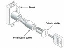 LEHMANN henger hosszabbító 22mm (180° P4 16,5mm)