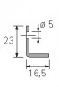 HETTICH 9117418 TopLine M/35 ajtó profil 2,05 m