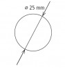 StrongWire ruharúd gömbölyű 25/3000mm króm