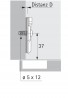 HETTICH 9071627 talp 8099 D=3 eurócsavar