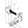 BLUM 72T550A.TL ráütődő pánt 120°, Tip-On, alu, csavar