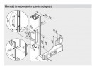 BLUM 72T550A.TL ráütődő pánt 120°, Tip-On, alu, csavar