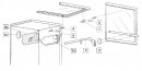BLUM 20F3900.01 Aventos HF teleszkópos karok - 760-1040mm