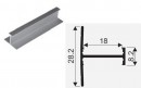 SEVROLL 00199 összekötő profil H08/18 3m ezüst