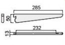 SEVROLL 222616 Wilson konzol 300mm ezüst