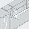 BLUM 70T5550.TL ráütődő pánt 120°, Tip-on, csavar