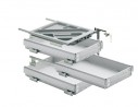 HETTICH 20711 konténer szett 392/530 mm alumínium