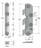 Ágyvasalat klasszikus 130 mm 2xB, 2xJ