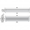 HETTICH 9071060 fogantyú Nidum L111/96 alu elox