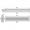 HETTICH 9071075 fogantyú Nidum L207/192 alu elox