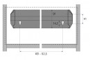 HETTICH 9039373 híd közézáródó 600 mm fekete