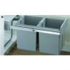 HETTICH 49473 Bin.it Duo II - 400 mm szemeteskosár fekete