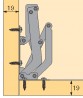HETTICH 20046 pánt csavarozásra 165-130°