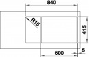 BLANCO 524238 Mosogató Favum XL 6 S kávé excenter nélkül Silgranit