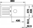 BLANCO 524233 Mosogató Favum XL 6 S antracit excenter nélkül Silgranit