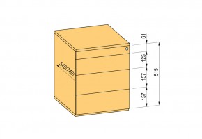 K-BBP konténer TipAer komp.540mm típ.2/vál. 11 (műa.fiók,részl.kih.,fo.né.)