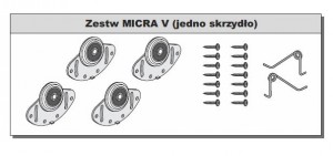 SEVROLL 10224  Micra V vasalat szett 1 ajtószárnyra