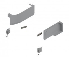 BLUM 23K8000 Aventos HK Top takaró sapkák - SD-val, világos szürke