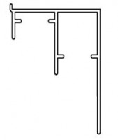 SISCO 0300 GF/ALU alsó profil 600cm