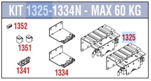 SISCO 1325-1334 vasalat készlet külső ajtóhoz