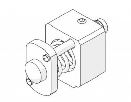 HAWA 25370 Junior 80/B-Pocket toló belső illeszthető rugós ütközővel 80kg-ig