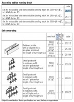 HAWA 25207 Junior 80/B-Pocket toló belső illeszthető felső vezető 2m elox