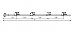 LEHMANN Rud SVS3 +V rajz 18-2419-020 hossza 644mm