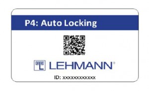 LEHMANN kártya elektronikus Captura zárak automatikus zárásához