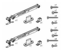 K-SEVROLL vasalat szett a belső ajtókhoz Simple  ZPI-18 50kg 2x csillapítással