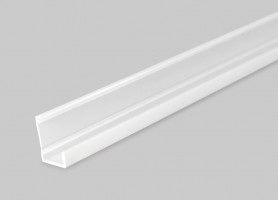 StrongLumio műanyag LED profil Slash8, tejfehér, 3m