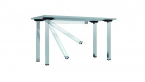 MILADESIGN asztalláb G5 ST506U lehajtható 50 x 50 mm ezüst