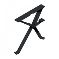 MILADESIGN ferde asztallábazat szélső EX 42050 fekete 420 mm