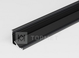 TM-profil LED Cabi12 E alu fekete 2000mm