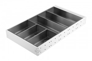 StrongMax evőeszköztartó készlet M=500, SZ=276 mm fehér, 3+2 tálakkal