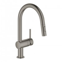 GROHE 32321AL2 Baterie Minta C-výpusť s duální sprškou kartáčovaný Hard Graphite