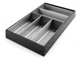 StrongMax evőeszköztartó készlet M=500, SZ=276 mm fekete, 5 tálakkal