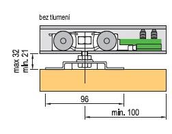 TERNO vasalat szett tolóajtóra 40kg szett 1 ajtószárny