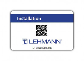 LEHMANN telepitési kártya Mifare elektronikus zár Lehmann M400, M410 a M610