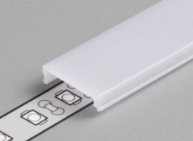 TM-takaró profil LED profilokhoz 14 rápattintható tejfehér szín 1000mm