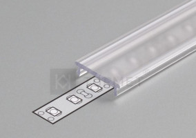 TM-takaró léc LED profilokhoz 14 rápattintható átlátszó 4000mm