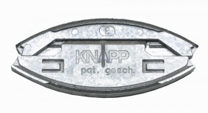 KNAPP K049 SILVER bútorösszekötő,(alumínium-cink öntvény)