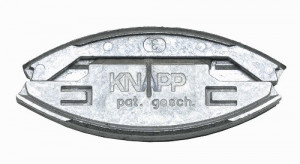 KNAPP K049 SILVER bútorösszekötő,(alumínium-cink öntvény)